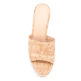 Fligmm Large-Size Cork Bag With Fish Mouth Behind Empty Muller Slope Heel Waterproof Platform Sandals