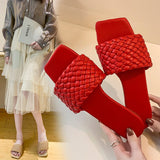 Fligmm Women Wear Light Women's Sandals, Korean Version Of Lazybones, Sandals On The Braided Ribbon Of 2024 Summer.