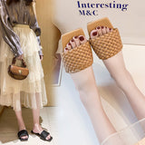 Fligmm Women Wear Light Women's Sandals, Korean Version Of Lazybones, Sandals On The Braided Ribbon Of 2024 Summer.