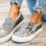 Fligmm Women's Shoes 2024 New Flat-Bottomed Canvas Lazybones, Large-Size Casual Shoes, Love Shoes.