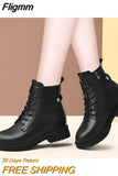 Fligmm Women's Ankel Boots Autumn Winter Women Chelsea Boots Womens Short Boots Flat Shoes Fashion Platform Boots Gothic Botas De Mujer 0410