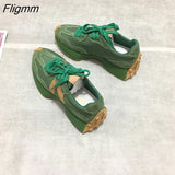 Fligmm New Women Sneakers Fashion Autumn Women Casual Shoes Breathable Women Platform Dad Shoes Sneakers Zapatillas Mujer 0410