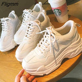 Fligmm White Sneakers Women Fashion Thick Bottom Womens Platform Sneakers Spring Autumn Shoes Woman Casual Shoes Zapatos De Mujer 0410