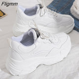 Fligmm White Sneakers Women Fashion Thick Bottom Womens Platform Sneakers Spring Autumn Shoes Woman Casual Shoes Zapatos De Mujer 0410