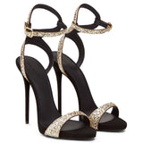 Fligmm High-Heeled Sandals, Large Size Fashion Shoes, Banquet Shoes, Chengdu