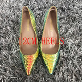 Fligmm Shoes Woman Sexy High Heels Women Shoes Pumps Stilettos Shoes For Women High Heel 12cm/10cm/8cm Party Wedding Shoes 0410