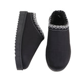 Fligmm Hot Autumn Winter New Slippers Women's Warm Cotton Slippers Lace Half Slippers Snow Boots