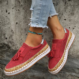 Fligmm Single Shoes, Tassel, Fashion, Casual Shoes, Happy Shoes, Lazy Shoes, Women's Shoes.