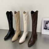 Fligmm Boots, Autumn Boots, Children's Personality Style, 2024 White Boots, High Heels, Women's Spring And Autumn.