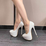 Fligmm Heels, Sexual Feelings, High Models, Catwalk Style, Shallow Mouth, Large Size Women's Shoes, Waterproof Platform, Soft Heels, Sex Bed Cannon Shoes.