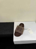 Fligmm Women's High-End Hairy Slippers Wear 2024 New Autumn And Winter Cotton Slippers.