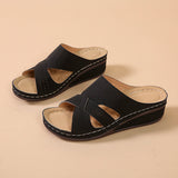 Fligmm Size Stitches, Slippers, Women's Shoes, Sandals, Sandals, Middle-Aged Mothers, Leisure Slippers, Women's Slippers.