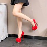 Fligmm Heels, Sexual Feelings, High Models, Catwalk Style, Shallow Mouth, Large Size Women's Shoes, Waterproof Platform, Soft Heels, Sex Bed Cannon Shoes.