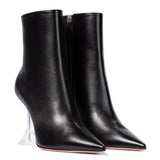 Fligmm Spring New Plus-Size Fashionable Sexy Middle Leather Boots