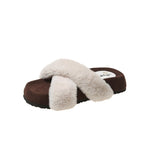 Fligmm Fur Slippers Women Wear 2024 New High-Grade Plush Slippers In Autumn