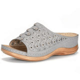 Fligmm New Wish New Summer Heels With Thick Soles And Large Size Carved Leisure Sandals Are In Stock.