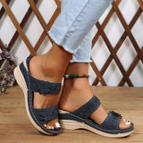 Fligmm New 2024 Flower Sandals, Women's Shoes, Car Line, Leisure Holiday, Beach Slope, Comfortable Size