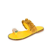 Fligmm Large Size Sandals And Slippers For Women 2024 New Toe Sandals Pineapple Lace Sandals From Stock