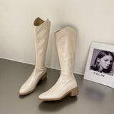 Fligmm Boots, Autumn Boots, Children's Personality Style, 2024 White Boots, High Heels, Women's Spring And Autumn.