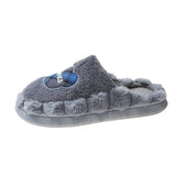 Fligmm Bow Tie Wool Slippers Lovers Wear The New Korean Version Of Thick-Soled Household Cotton Slippers In Autumn And Winter