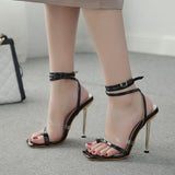 Fligmm Heels High-Heeled Shoes With Fashionable Toes And Women's Large-Size Sandals