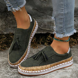 Fligmm Single Shoes, Tassel, Fashion, Casual Shoes, Happy Shoes, Lazy Shoes, Women's Shoes.