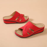 Fligmm Size Stitches, Slippers, Women's Shoes, Sandals, Sandals, Middle-Aged Mothers, Leisure Slippers, Women's Slippers.