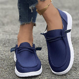 Fligmm 2024 New Large-Size Casual Single Shoes For Women With Flat Soles And Low-Top Love Shoes