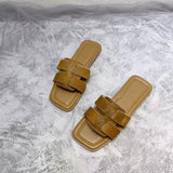 Fligmm Mao Flat-Soled Sandals And Slippers Women Wear Fashionable Shoes In Summer. 2024 New Fairy Style Soft-Soled Slippers