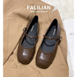 Fligmm Bright Face Single Shoes Women's 2024 Spring New Korean Flat-Bottomed Flat-Soled Pea Shoes Small Leather Shoes