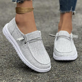 Fligmm Size Casual Shoes For Women's 2024 Spring And Autumn New Flat-Soled Low-Top Love Shoes For Women's Shoes