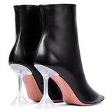 Fligmm Spring New Plus-Size Fashionable Sexy Middle Leather Boots