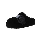 Fligmm Out Baotou Slippers Thick-Soled Wool Slippers Women Wear 2024 Autumn And Winter New Cotton Slippers Ins