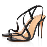 Fligmm New Large-Size Simple And Fashionable Sandals With Ladies' High Heels