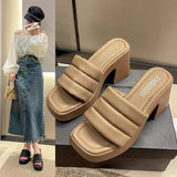 Fligmm Thick-Soled Sandals Slippers Women Wear 2024 Summer New Fashion Minority Women's Shoes Design Feel Beach Word Flip-Flops