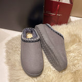 Fligmm Women's Shoes, Snow Boots, Women's Winter Fashion, Baotou Slippers, Muffin, Thick Soles, Warm Cotton Shoes.