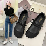 Fligmm Woman Flats Casual Female Sneakers All-Match Modis Soft Slip-on Dress Moccasin 2024 Summer New Slip On Breathable PU Fashi