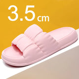 Fligmm Women's Soft Sole Cloud Slippers Summer Beach Thick Platform Slipper Sandals Women Korean Eva Slippers for Home Flip Flops Woman