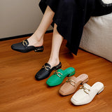 Fligmm Spring Summer Women Mules Shoes Brand Slippers Fashion Round Toe Bowknot Baotou Straw Plaited Article Fisherman Slippers