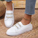 Fligmm Women Casual Shoes with Thick Bottom 2024 New Style for Spring and Autumn Women Sneakers Couple Sports Casual Skate White Shoes