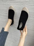 Fligmm Flat-Bottomed Women's Shoes Spring and Breathable Mesh Casual Vulcanized Shoes Women Work Loafers Casual Flats Shoes