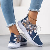 Fligmm for Women 2024 New Spring and Autumn Women's Vulcanize Shoes Mixed Colors Net Cloth Breathable Lace Up Sport Shoes Women