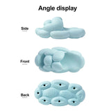 Fligmm Cute Cloud Slippers for Women Summer 2024 New Designer Thick Platform Sandals Woman EVA Soft Sole Non Slip Beach Flip Flops