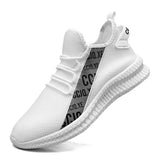 Fligmm Men Sneakers White Mesh Breathable Trainers Light Running Shoes Comfortable Sports Men Shoes Dropshipping Zapatillas De Deporte