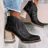 Fligmm Women Ankle Boots New Party Shoes Women Mujer Low Heel Women Shoes British Design Short Boots Women Zapatos Mujer