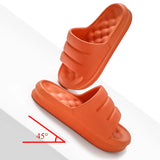 Fligmm Women Thick Platform Slippers Home Indoor Bathroom Soft Non-slip Slides Woman 2024 Cloud Sandals Summer Beach Flip Flops