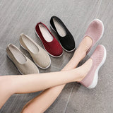 Fligmm New Women's Shoes Fashion Mesh Breathable Comfortable Soft Sole Casual Single Shoe for Women Zapatos Casuales