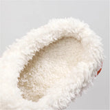 Fligmm Women Winter Fur Warm Cotton Slippers Indoor Home Couple Funny Bubble Shoes Comfy Plush Non Slip House Slippers Woman Plus Size