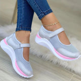 Fligmm Women's Mesh Platform Sneakers 2024 Summer Breathable Wedges Sport Shoes Woman Light Non-slip Casual Shoes Women Flats Plus Size