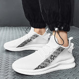 Fligmm Men Sneakers White Mesh Breathable Trainers Light Running Shoes Comfortable Sports Men Shoes Dropshipping Zapatillas De Deporte